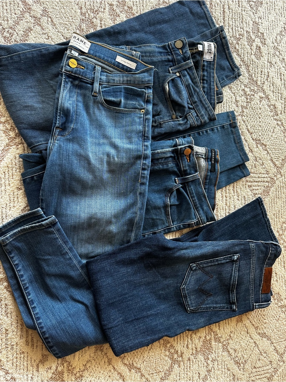 Bundle 4 Designer Jeans Sz 27 Frame Paige J Brand Meltin’Pot